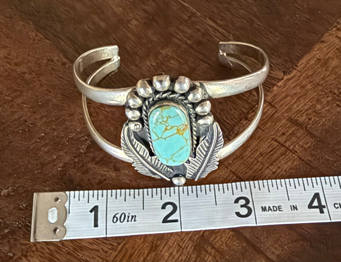Sterling Turquoise Large Cuff Bracelet