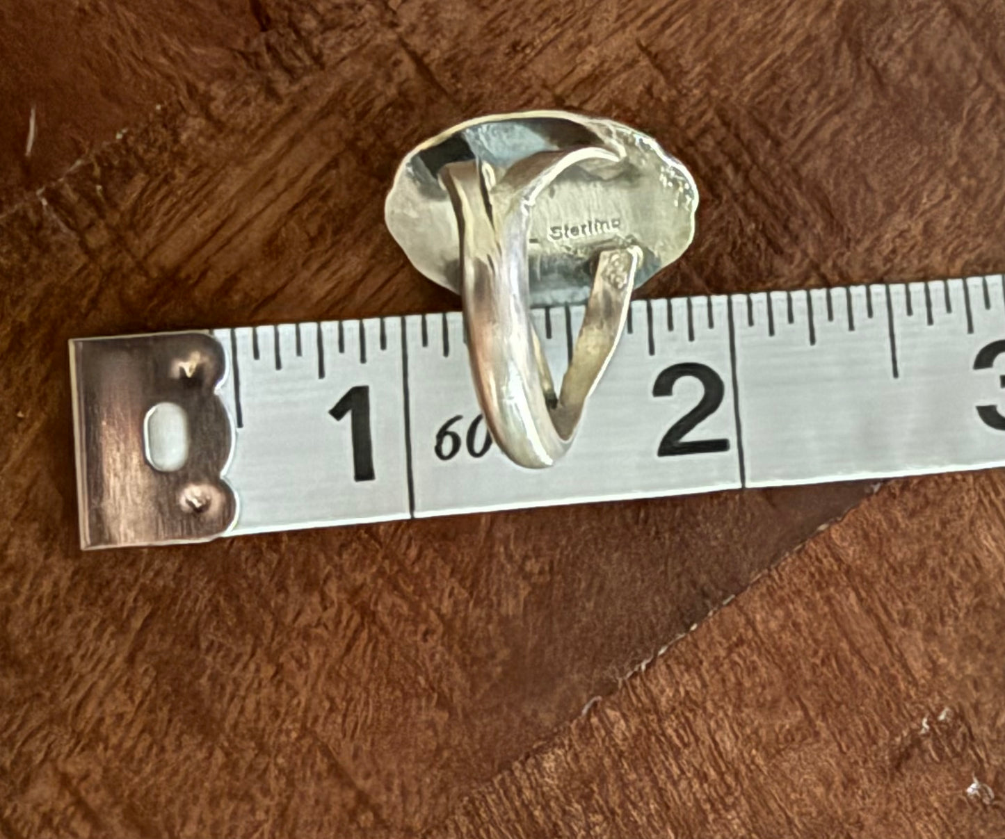 Sterling White Buffalo Stone Ring