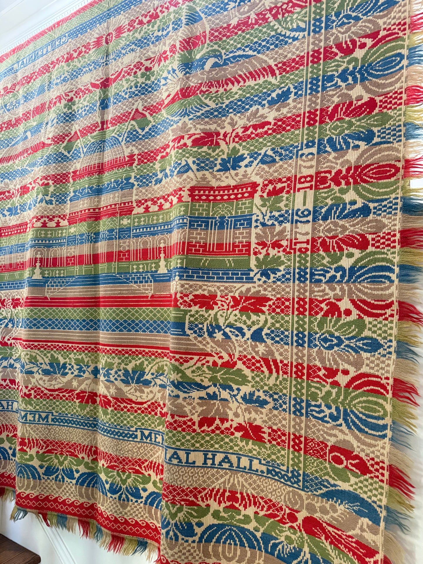 Antique 1876 Centennial Coverlet