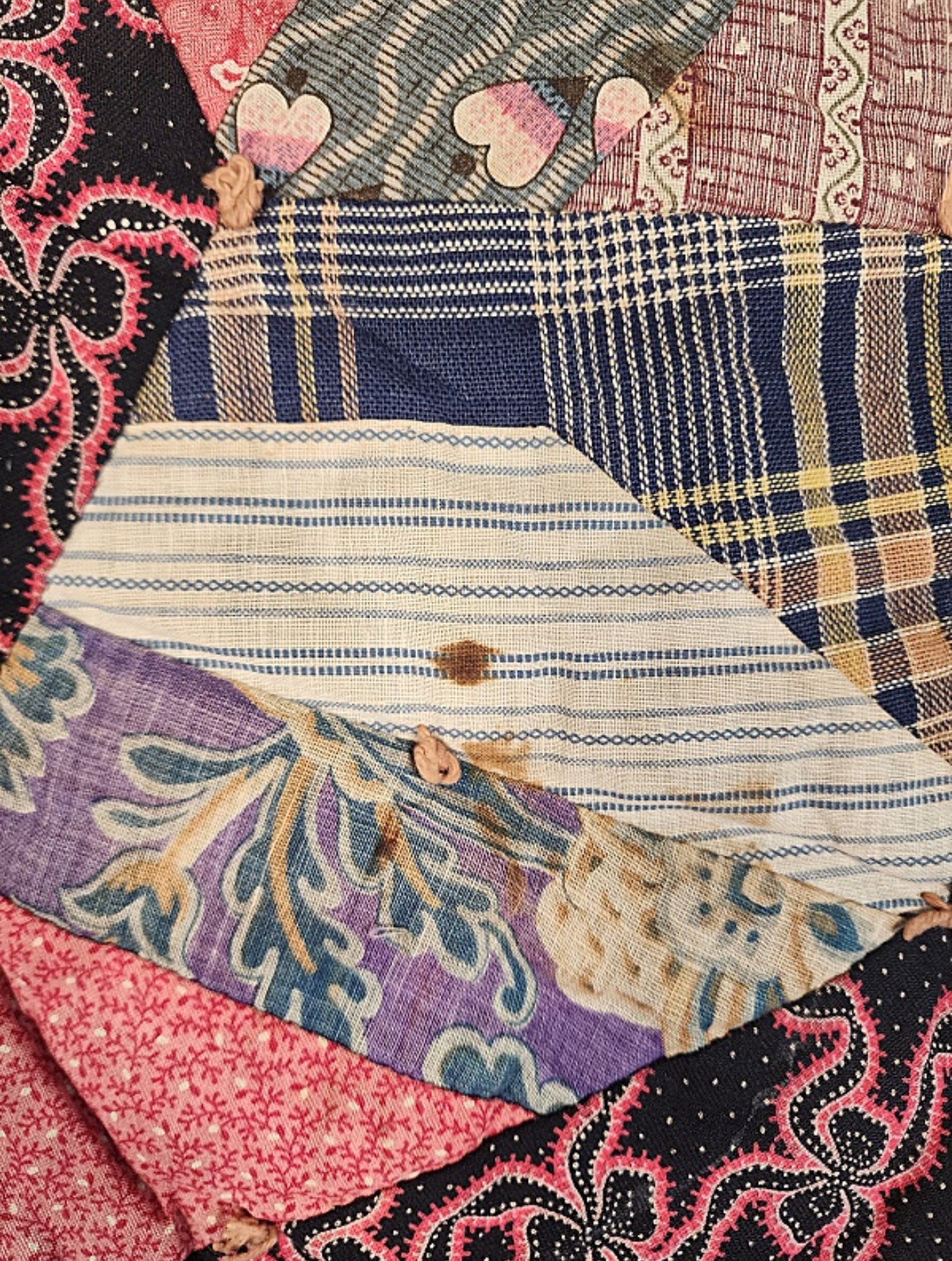 Antique c1900 Rocky Road to Kansas Quilt