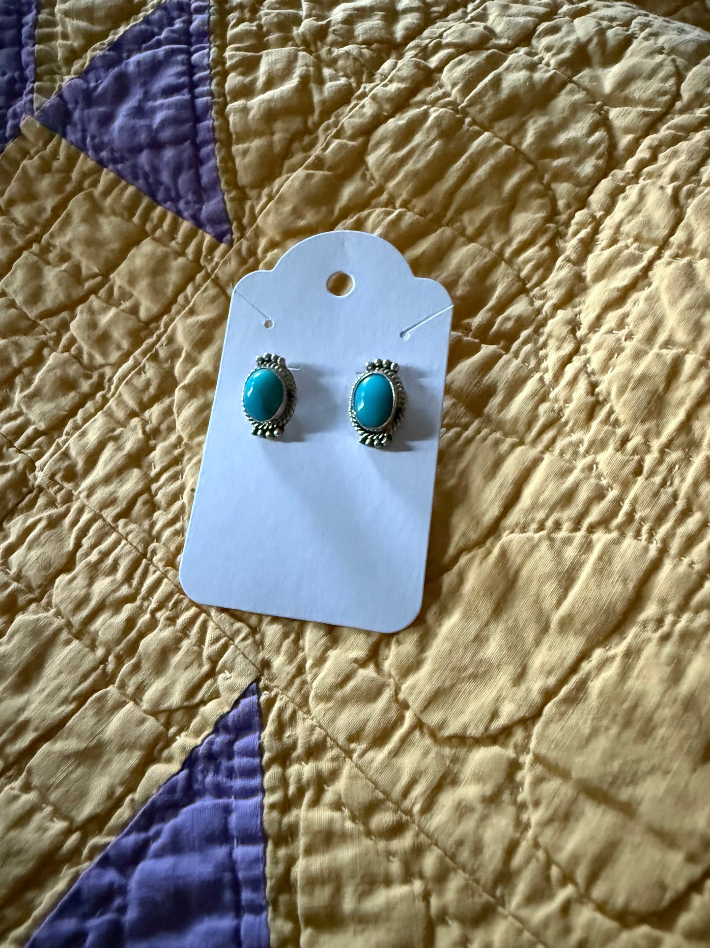 Sterling Turquoise Post Earrings