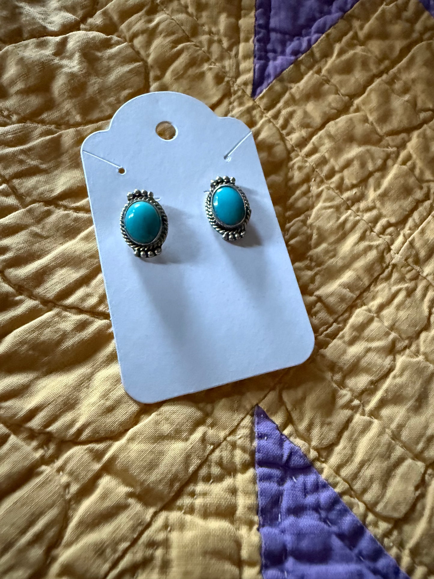 Sterling Turquoise Post Earrings