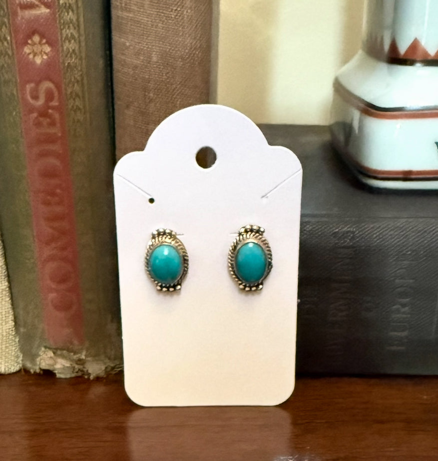 Sterling Turquoise Post Earrings
