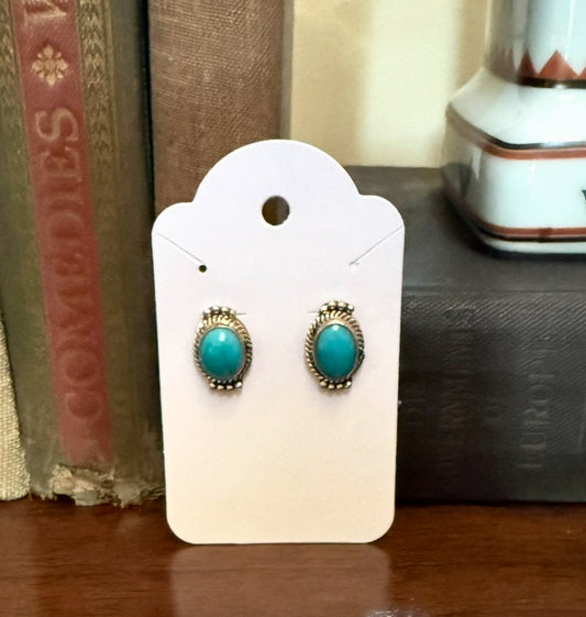 Sterling Turquoise Post Earrings
