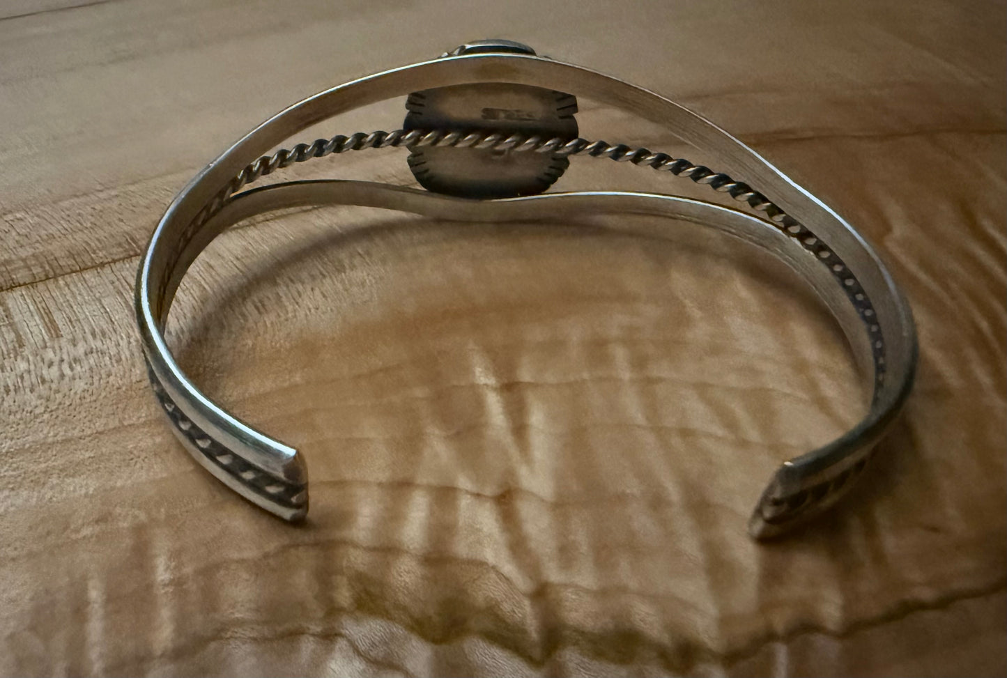 Sterling Palomino Stone Cuff Bracelet