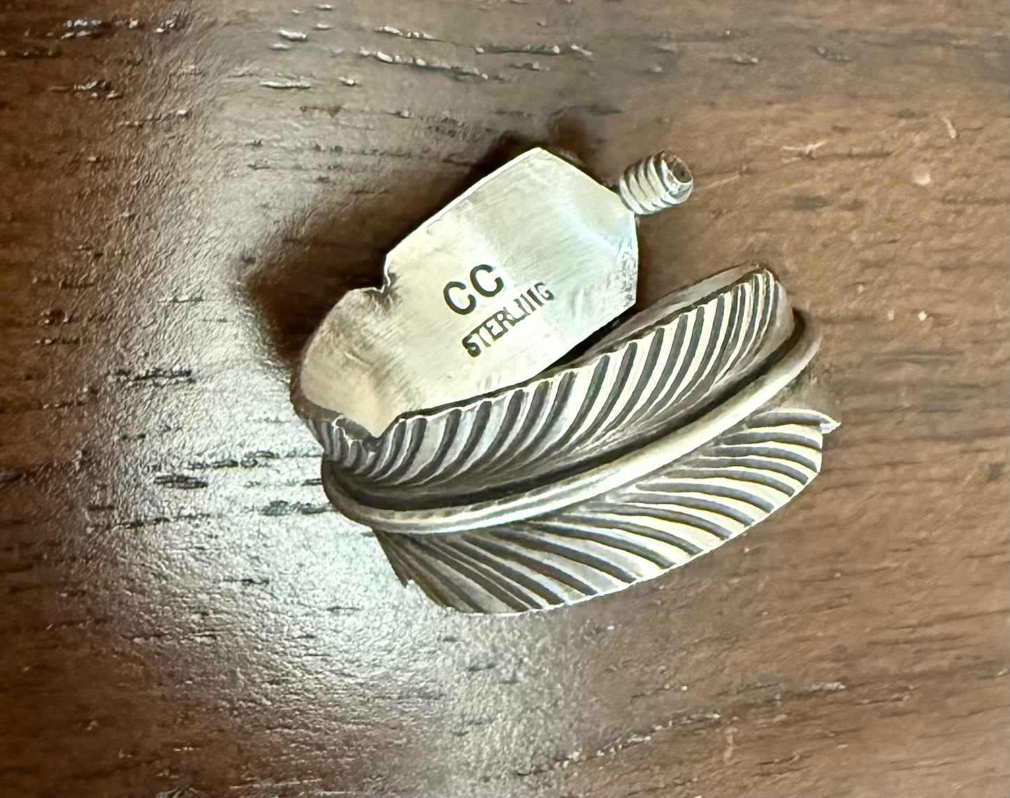Sterling Turquoise Feather Ring