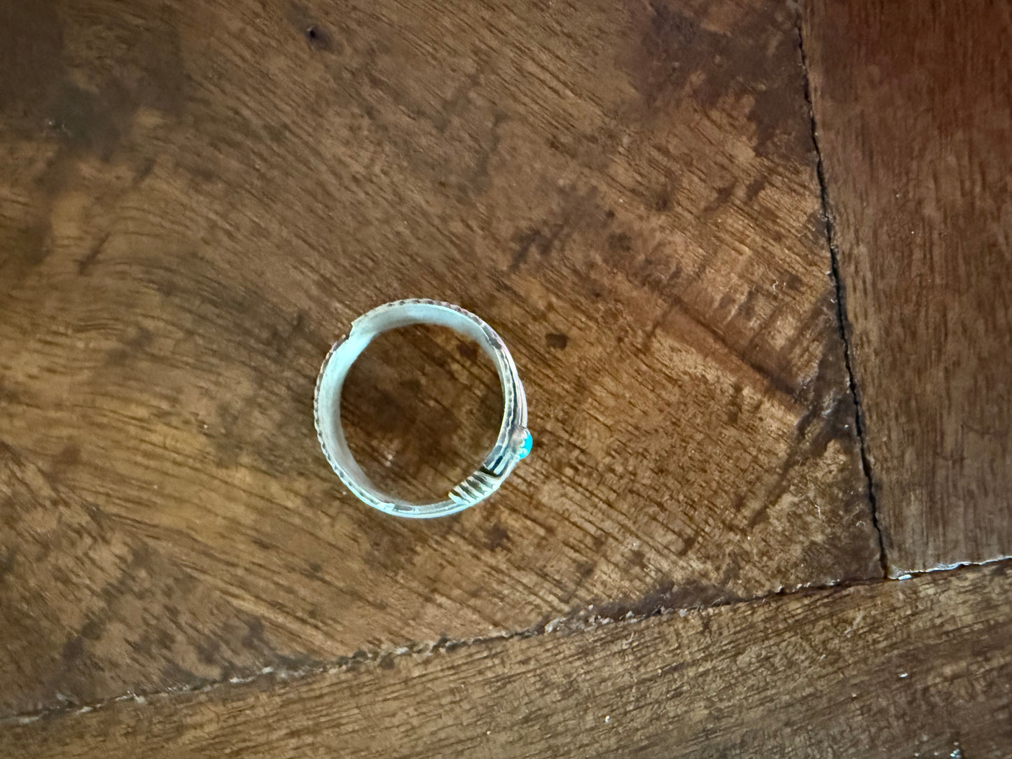 Sterling Turquoise Feather Ring