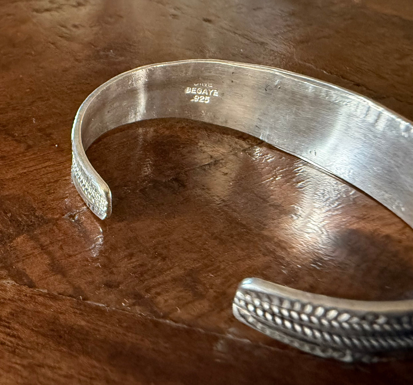 Sterling Turquoise 5 Stone Cuff Bracelet