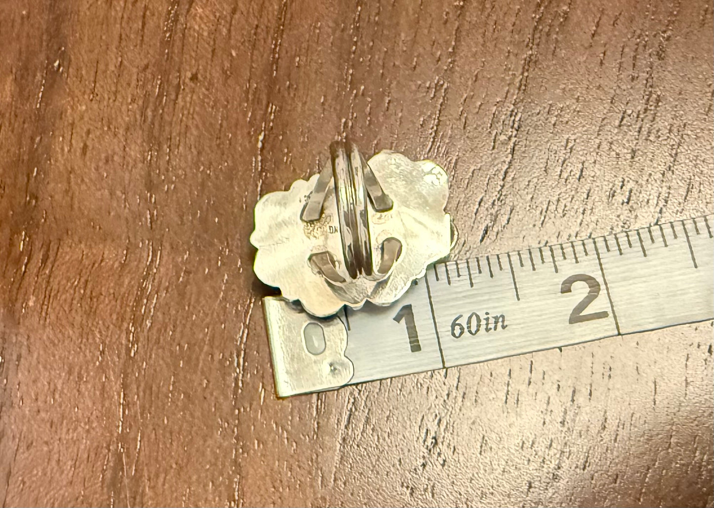 Sterling Turquoise Flower/ Leaf Ring