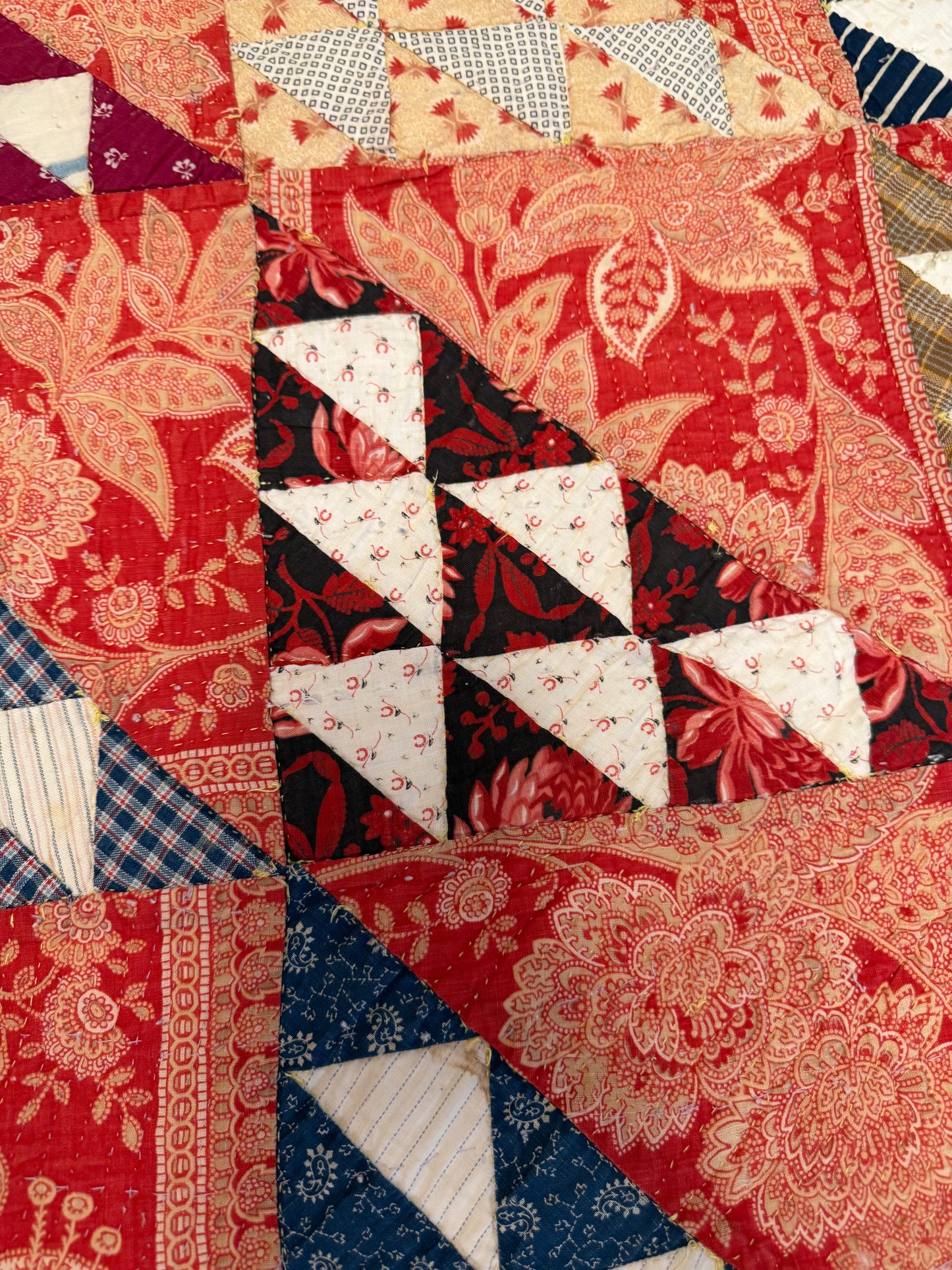 Vintage Triangle Block Quilt