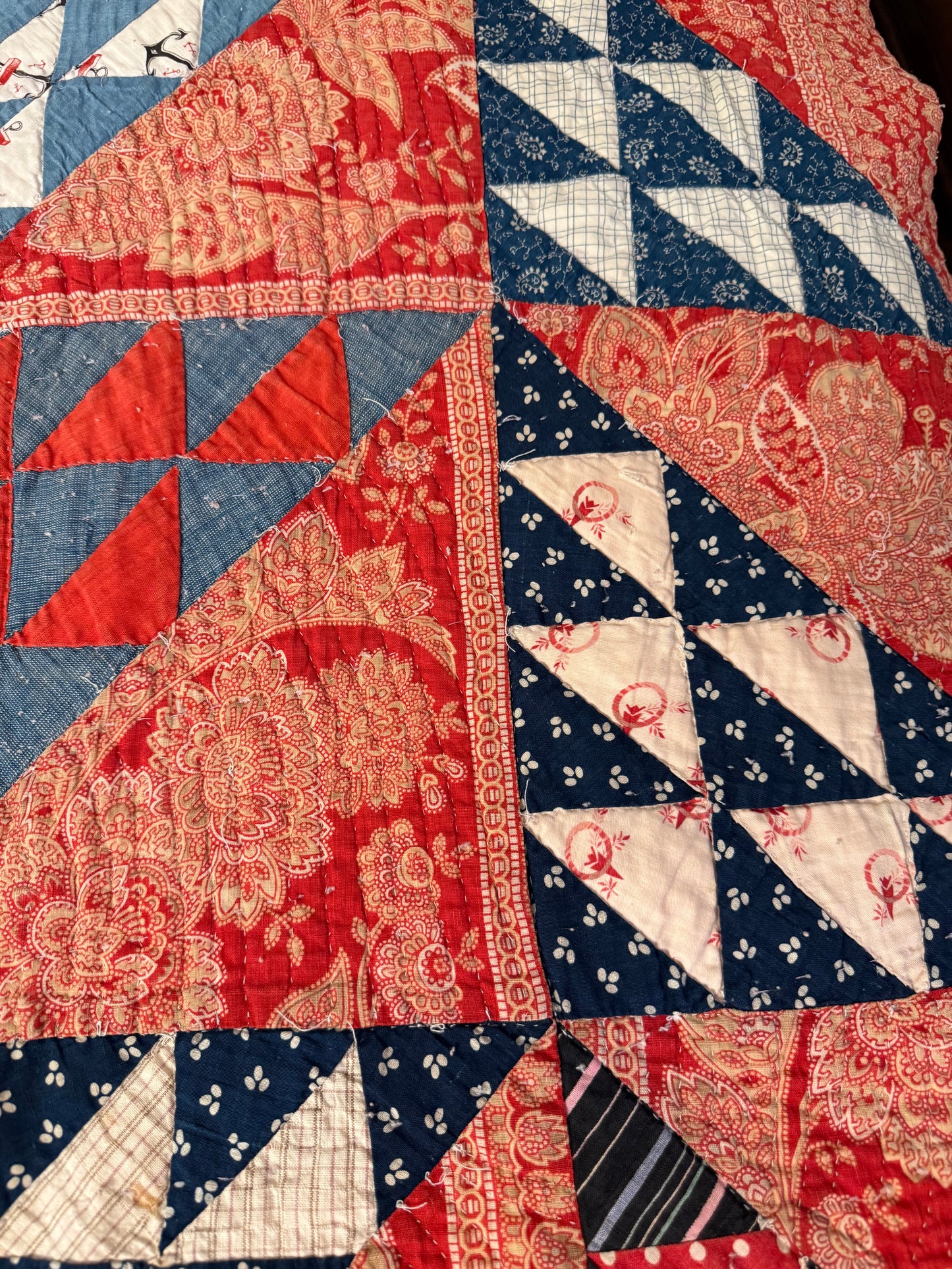 Vintage Triangle Block Quilt