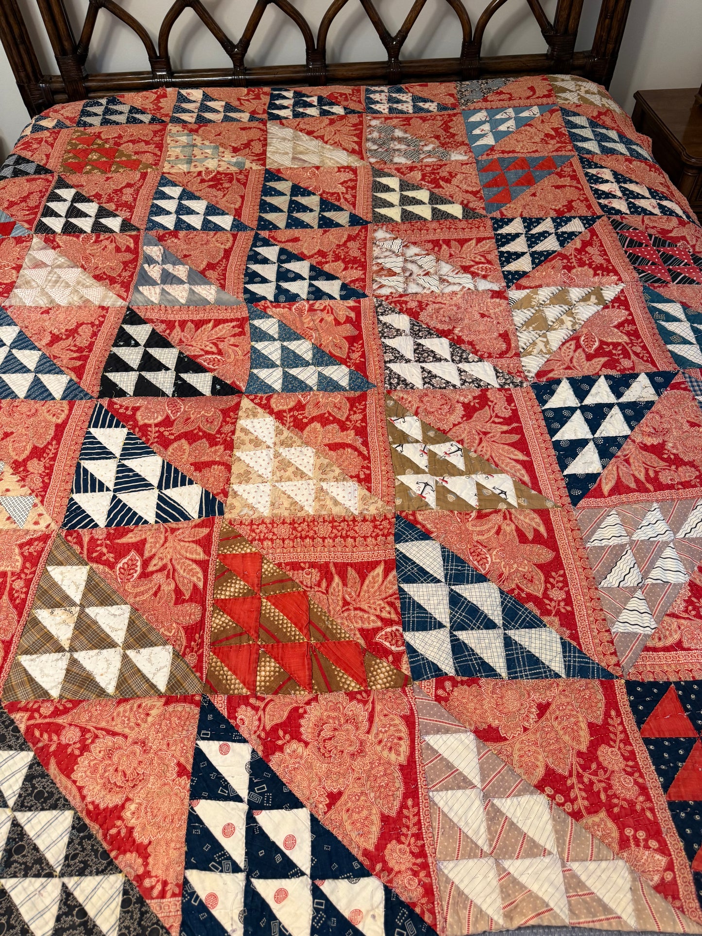 Vintage Triangle Block Quilt