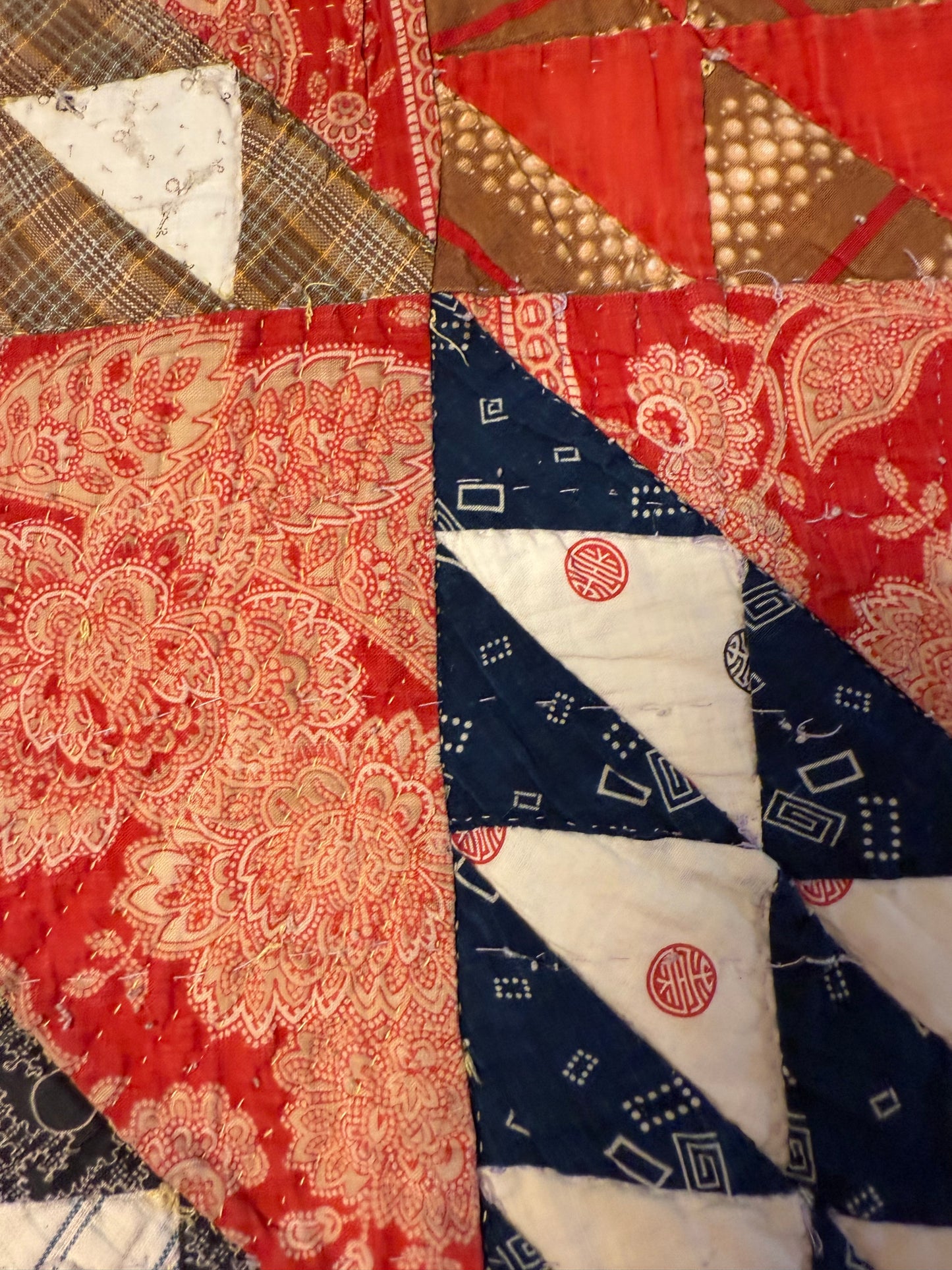 Vintage Triangle Block Quilt