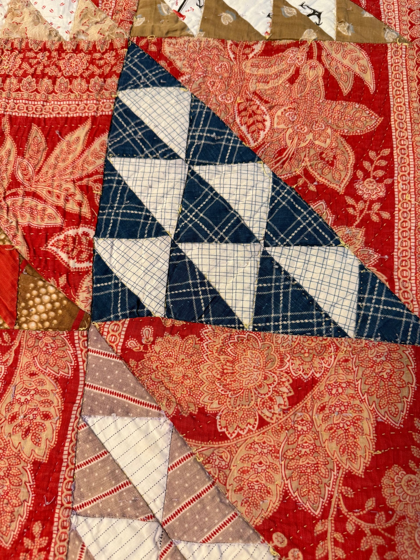 Vintage Triangle Block Quilt
