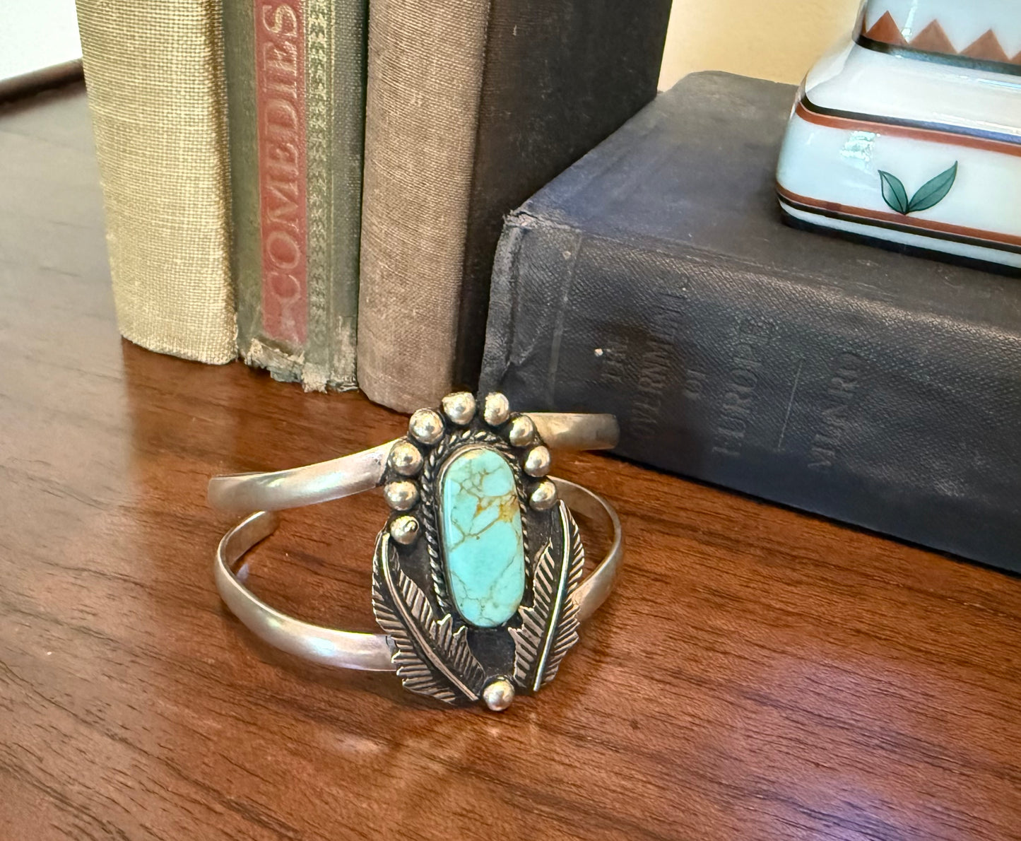 Sterling Turquoise Large Cuff Bracelet