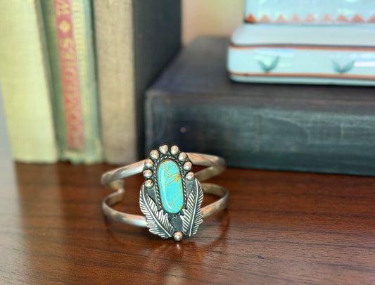 Sterling Turquoise Large Cuff Bracelet