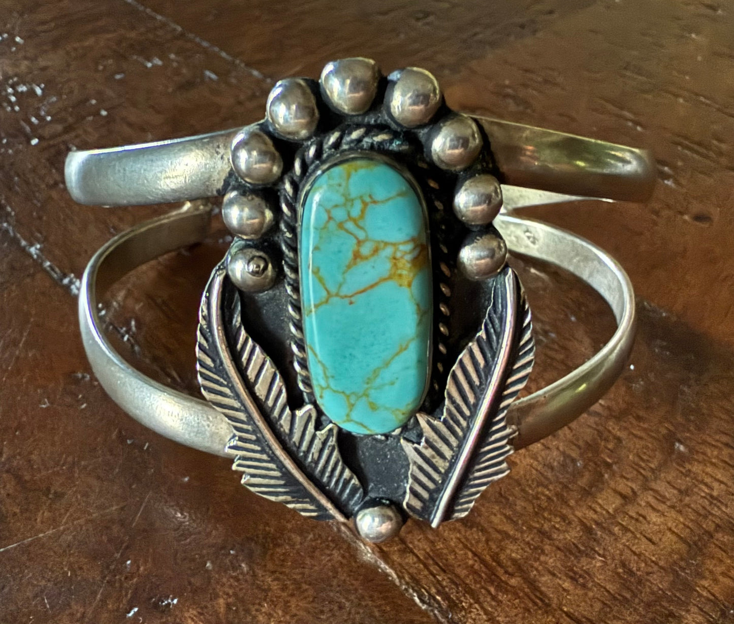 Sterling Turquoise Large Cuff Bracelet