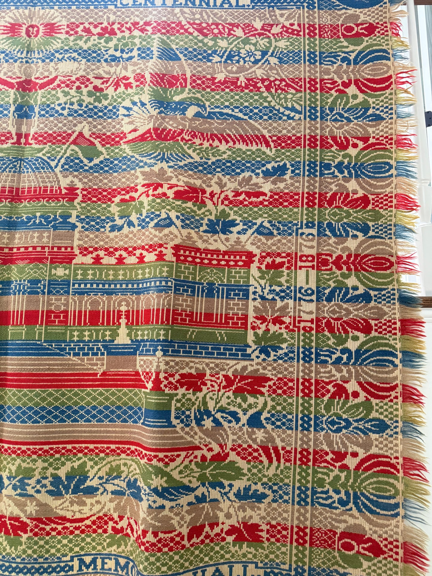Antique 1876 Centennial Coverlet