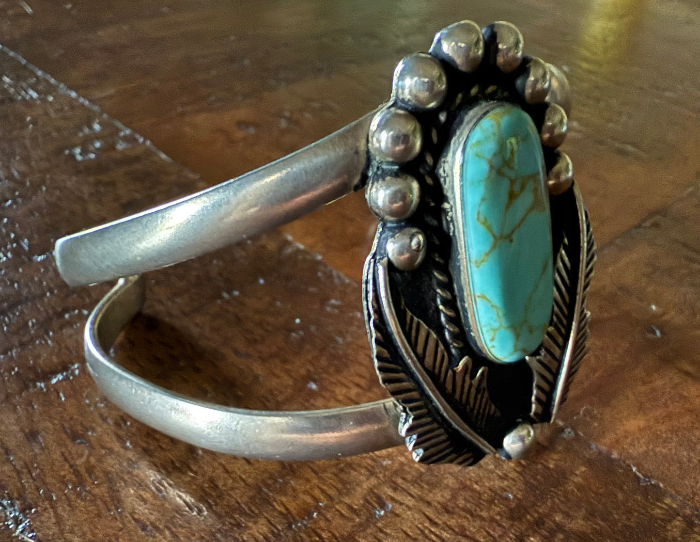 Sterling Turquoise Large Cuff Bracelet