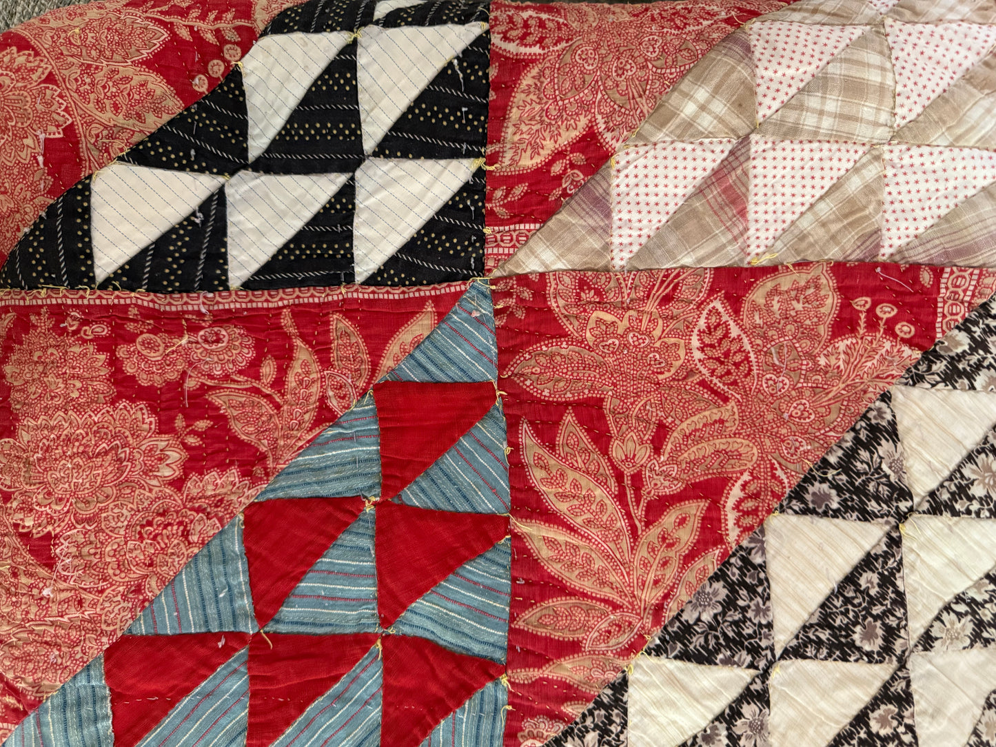 Vintage Triangle Block Quilt