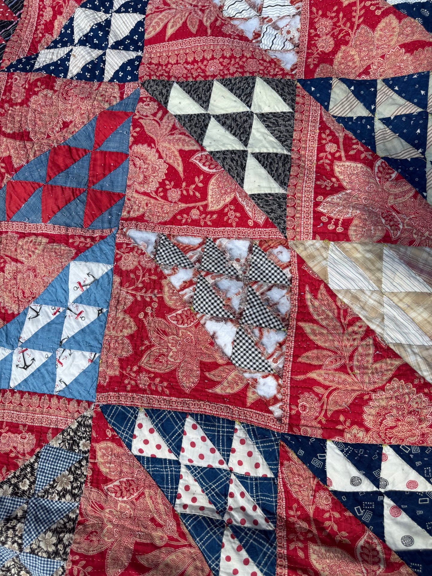Vintage Triangle Block Quilt