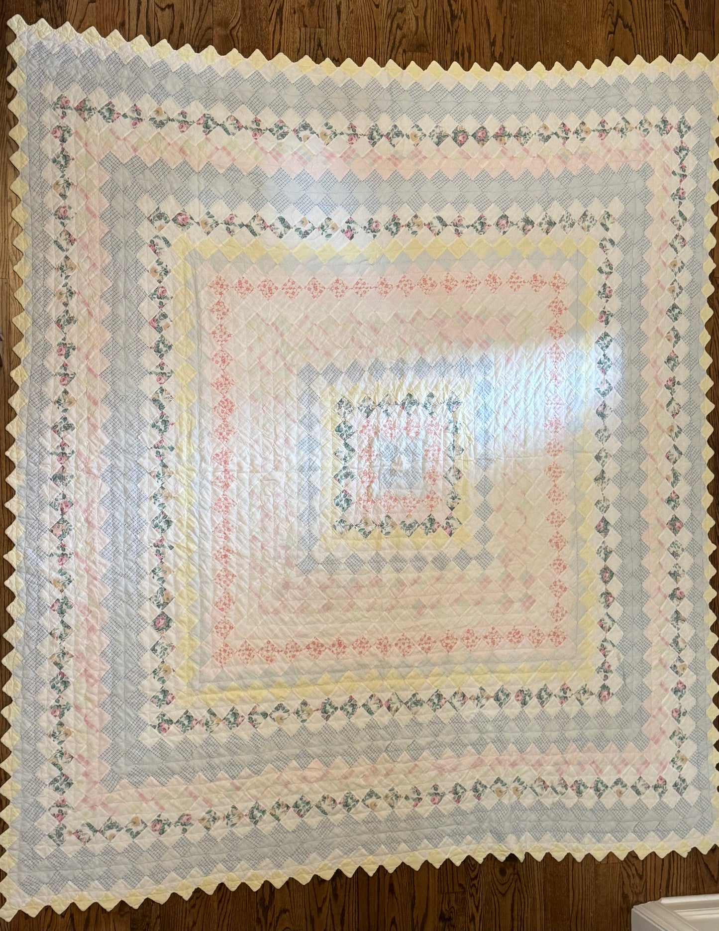 Vintage Trip Around the World Quilt