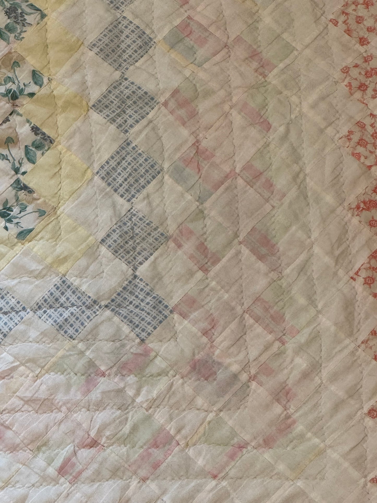 Vintage Trip Around the World Quilt