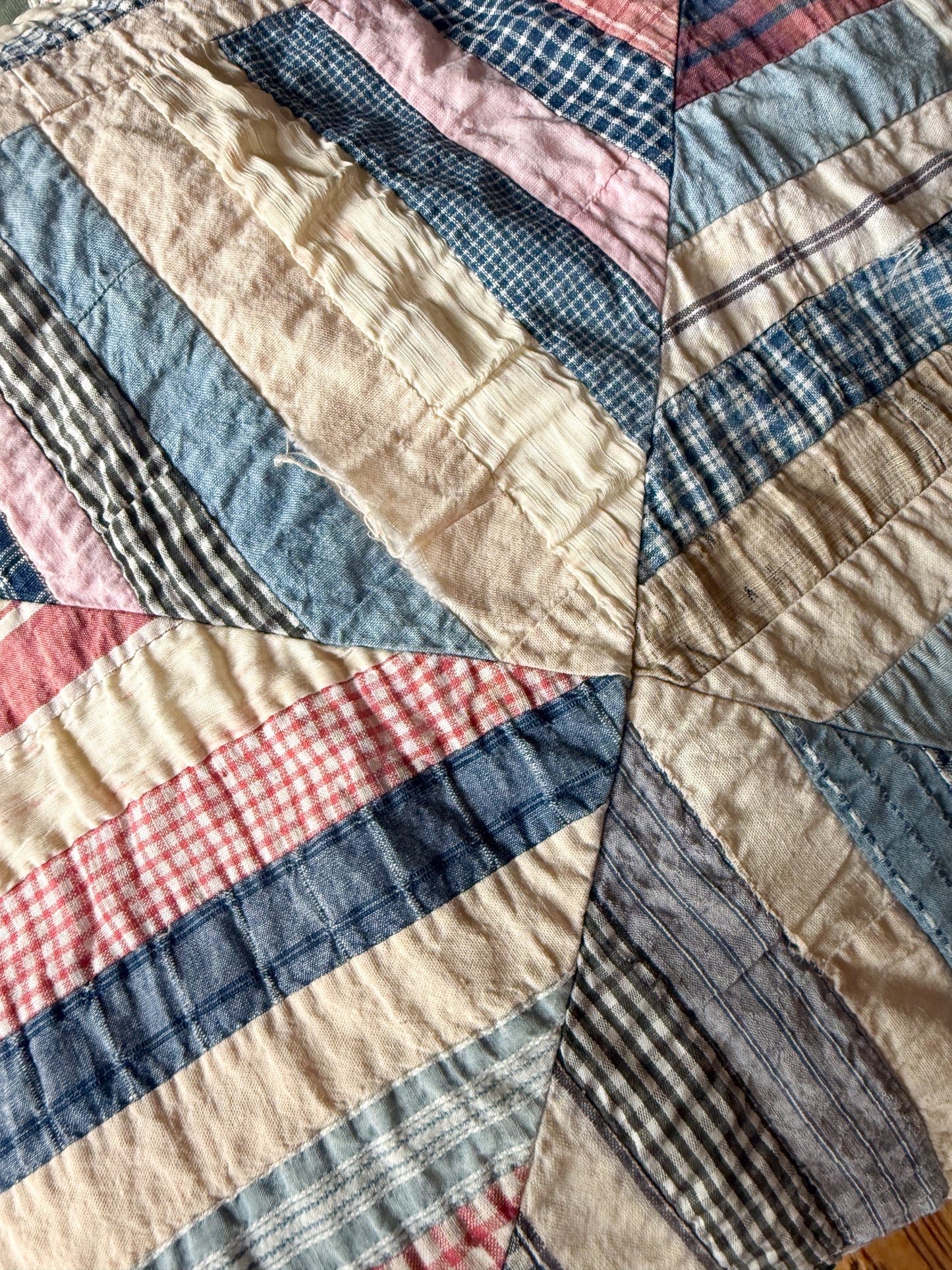 Antique String Quilt Top