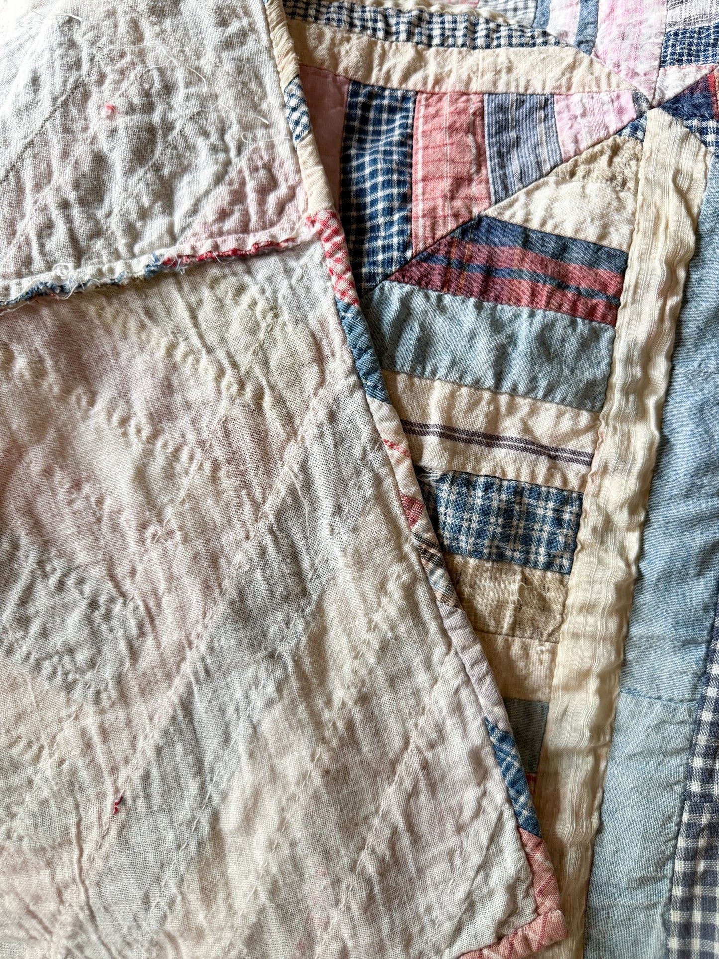 Antique String Quilt Top