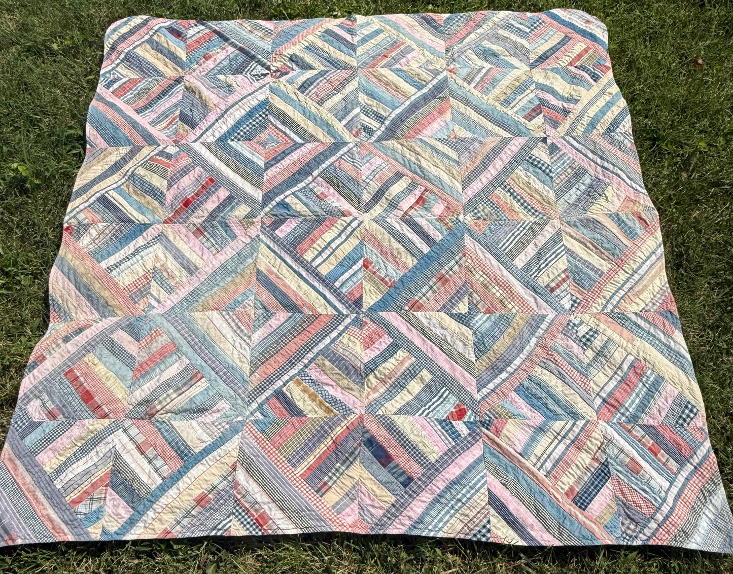 Antique String Quilt Top