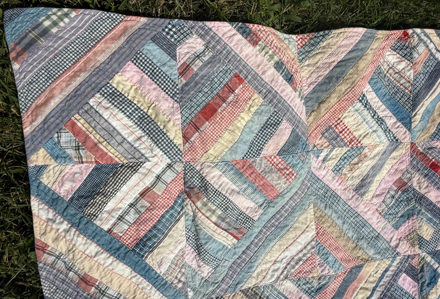 Antique String Quilt Top