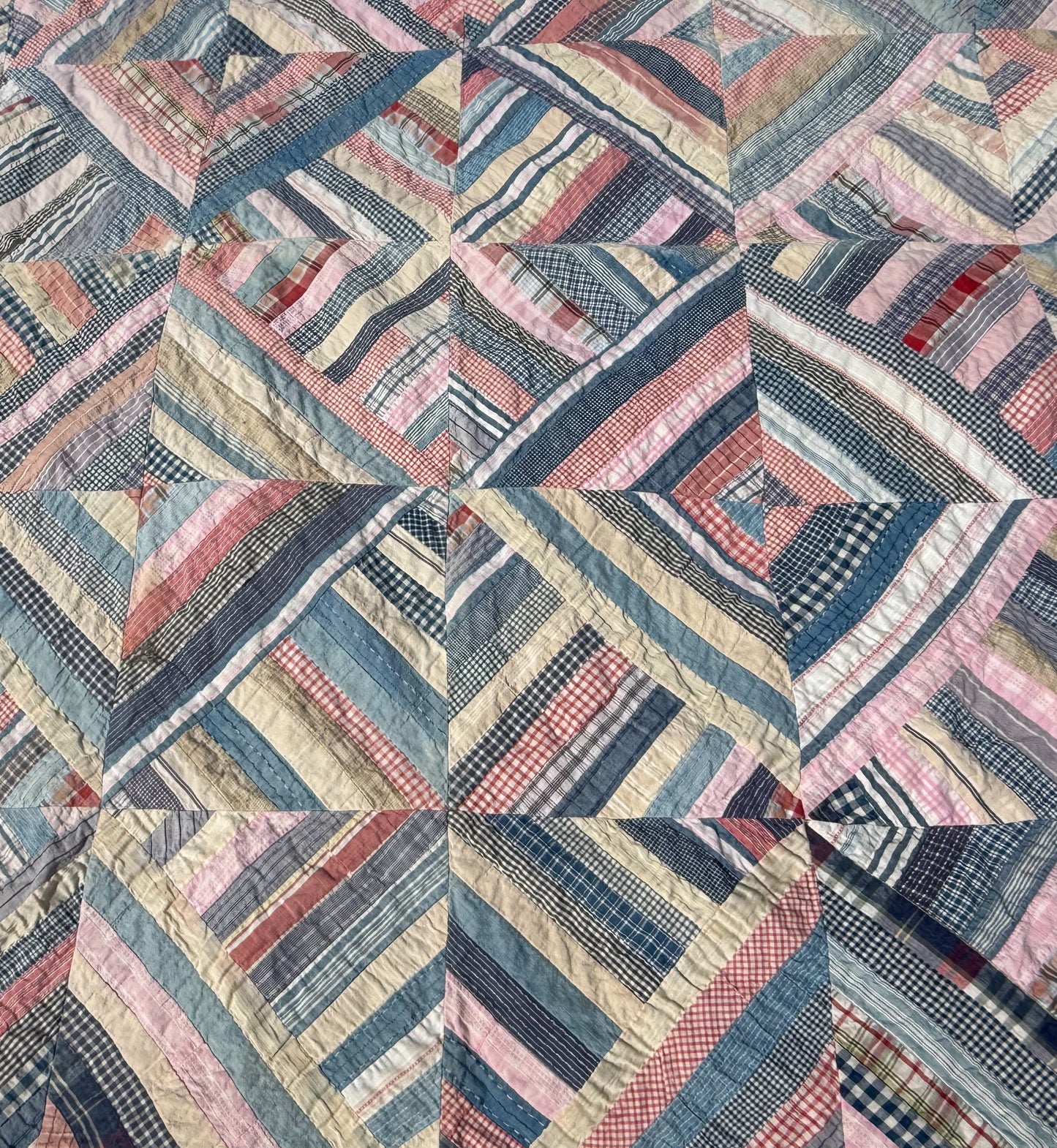 Antique String Quilt Top