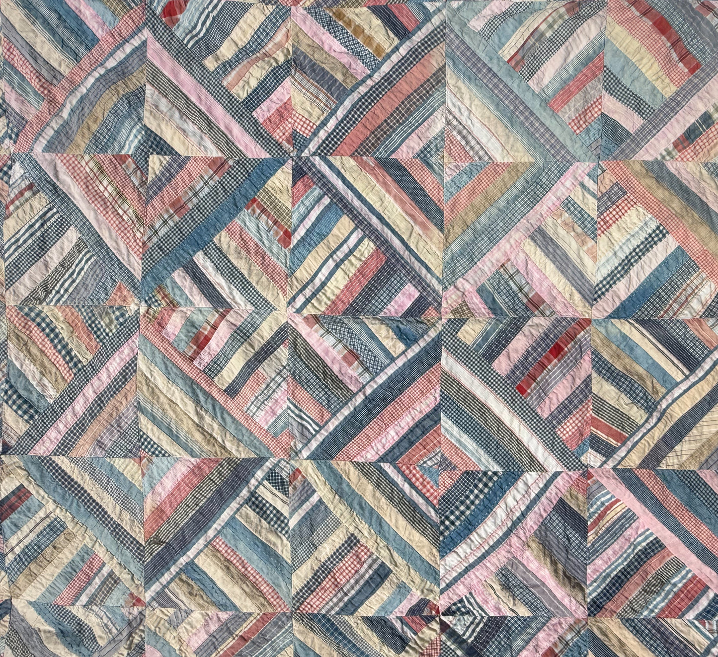 Antique String Quilt Top