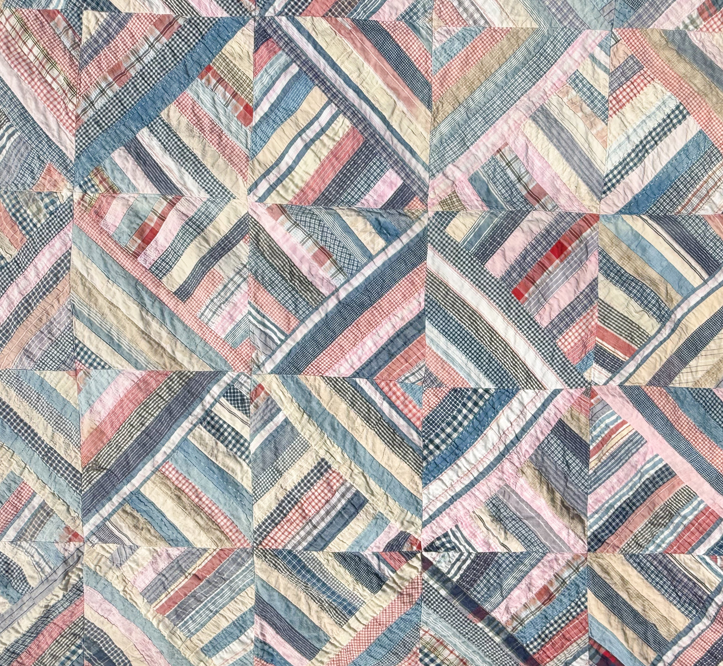Antique String Quilt Top