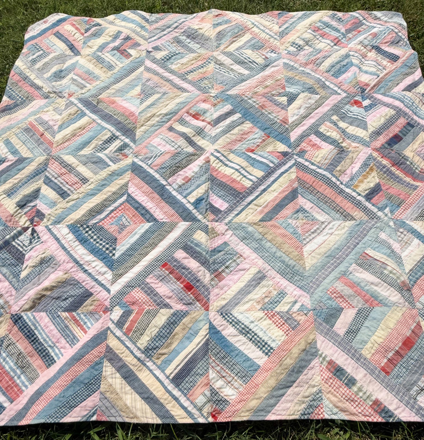 Antique String Quilt Top