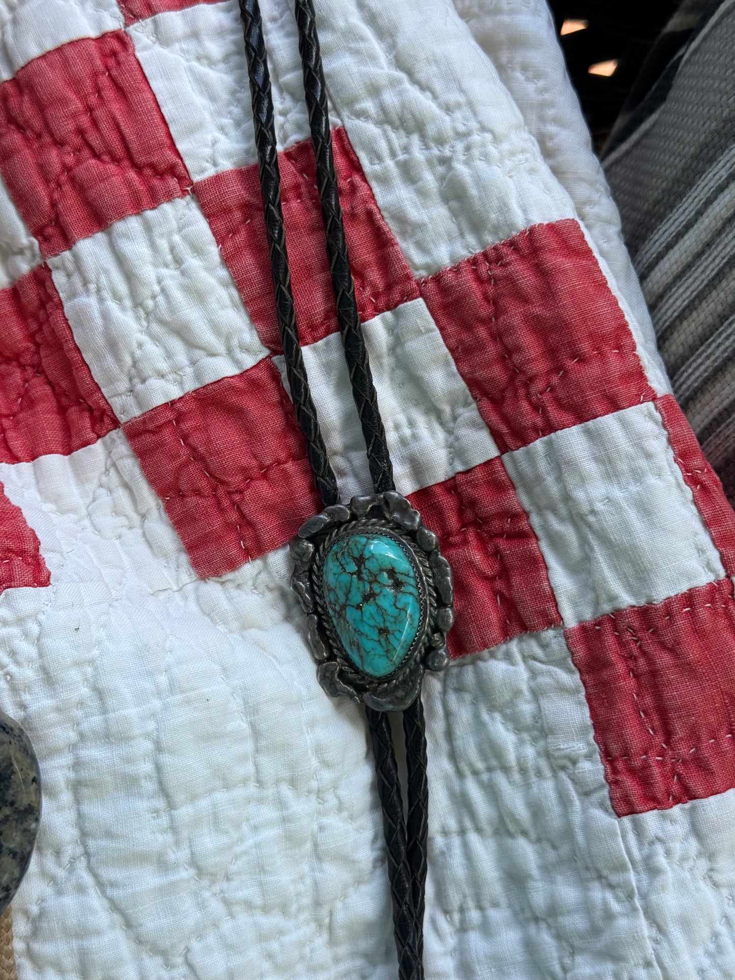 Vintage Turquoise Bolo Tie