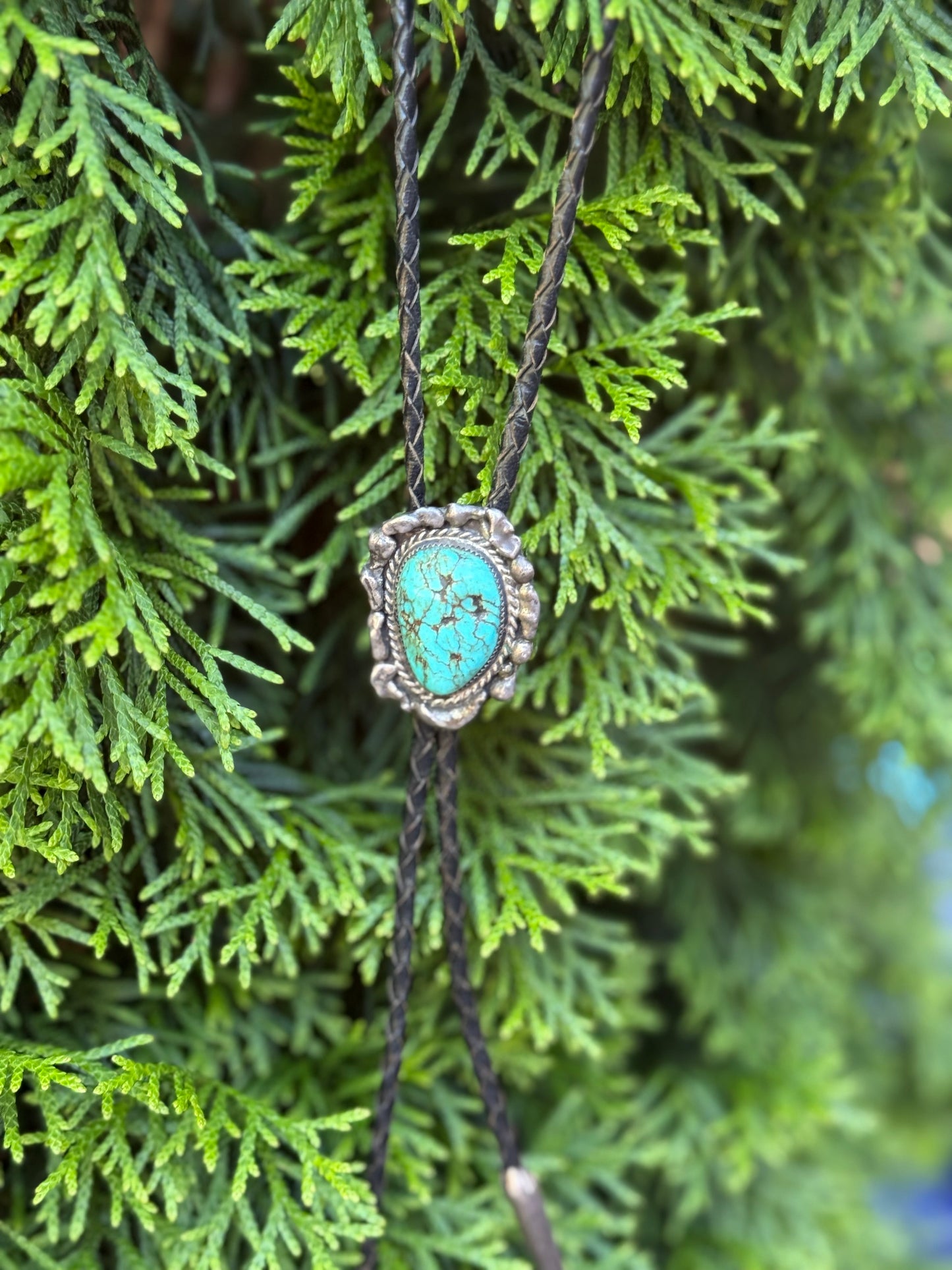 Vintage Turquoise Bolo Tie