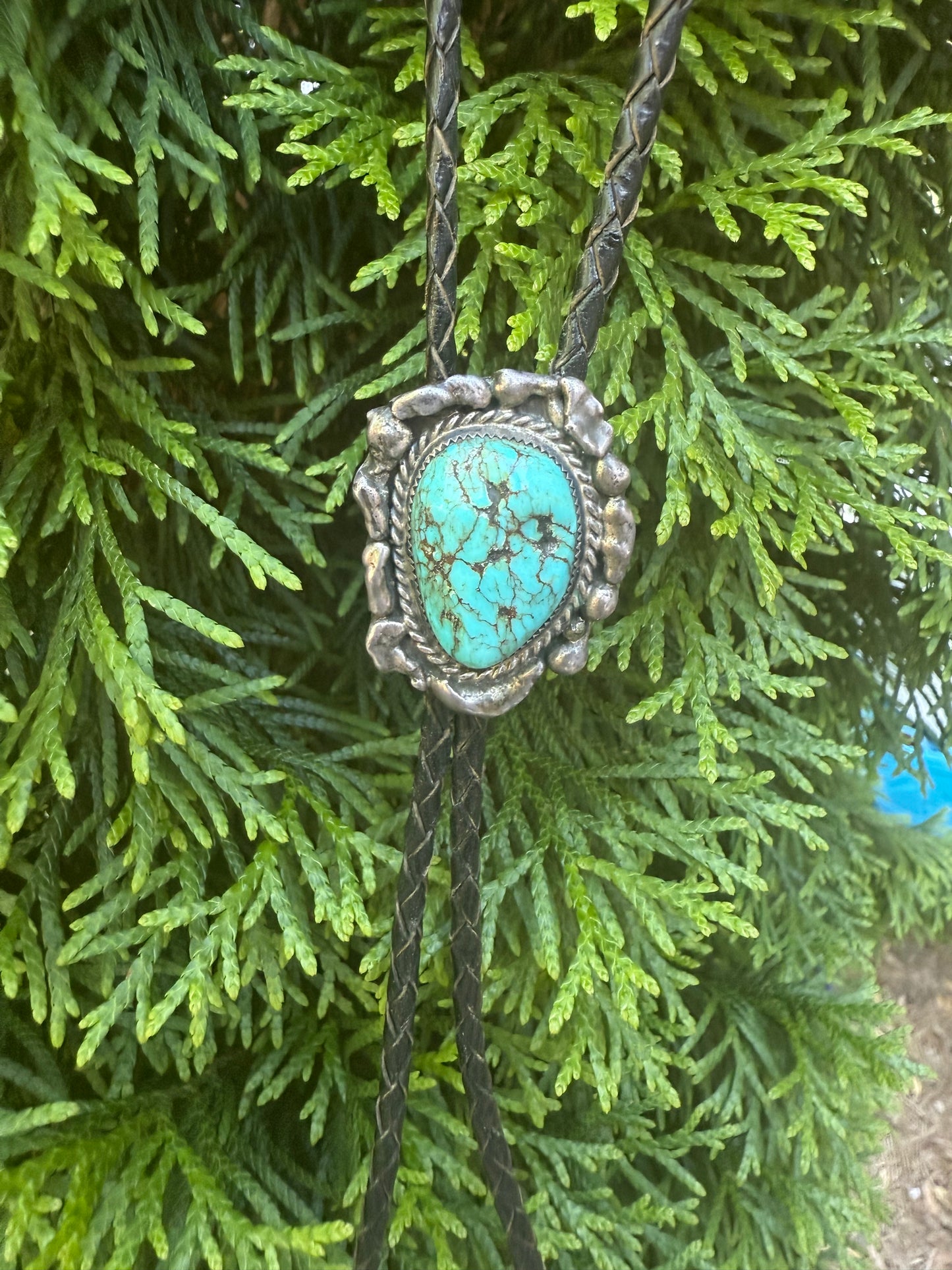 Vintage Turquoise Bolo Tie