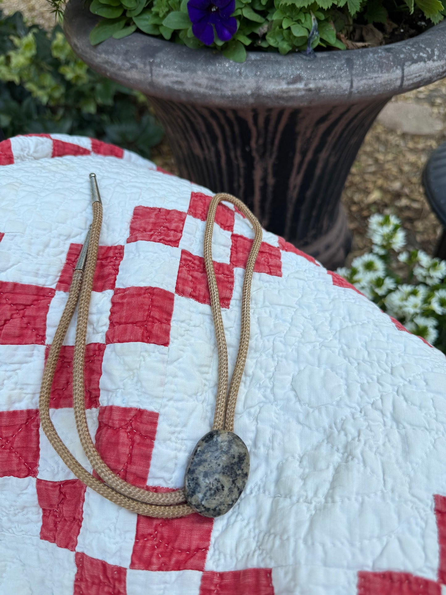 Speckled Stone Bolo Tie