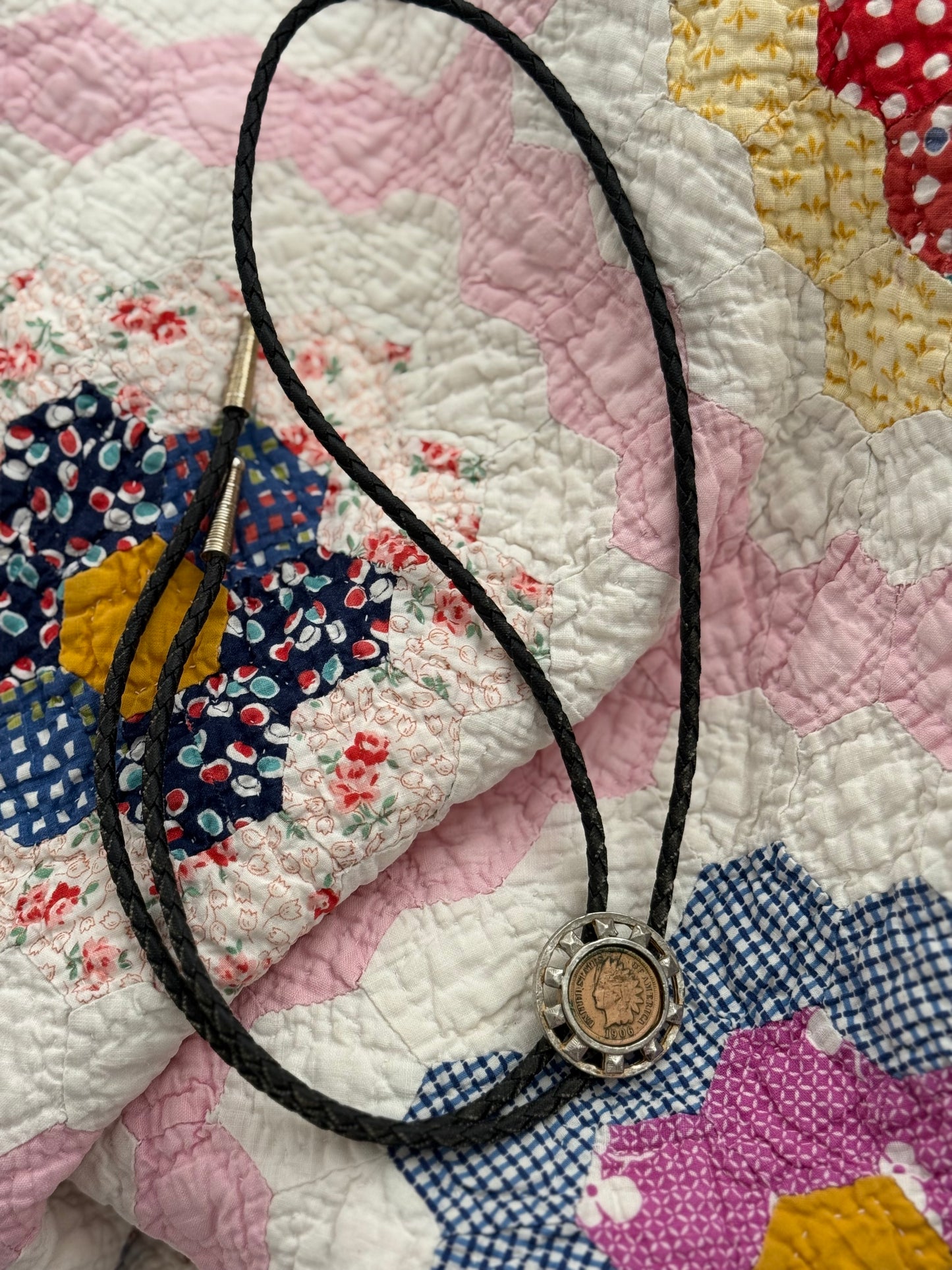 Vintage Indian Head Penny Bolo Tie