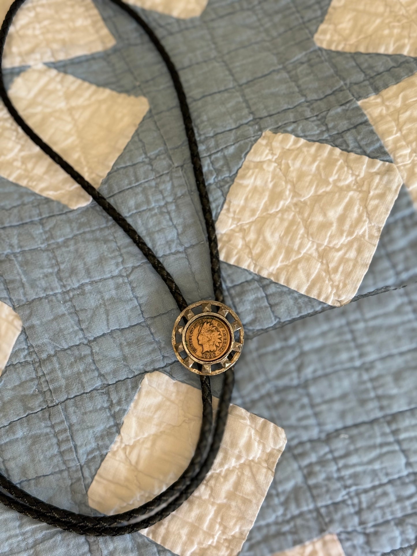 Vintage Indian Head Penny Bolo Tie
