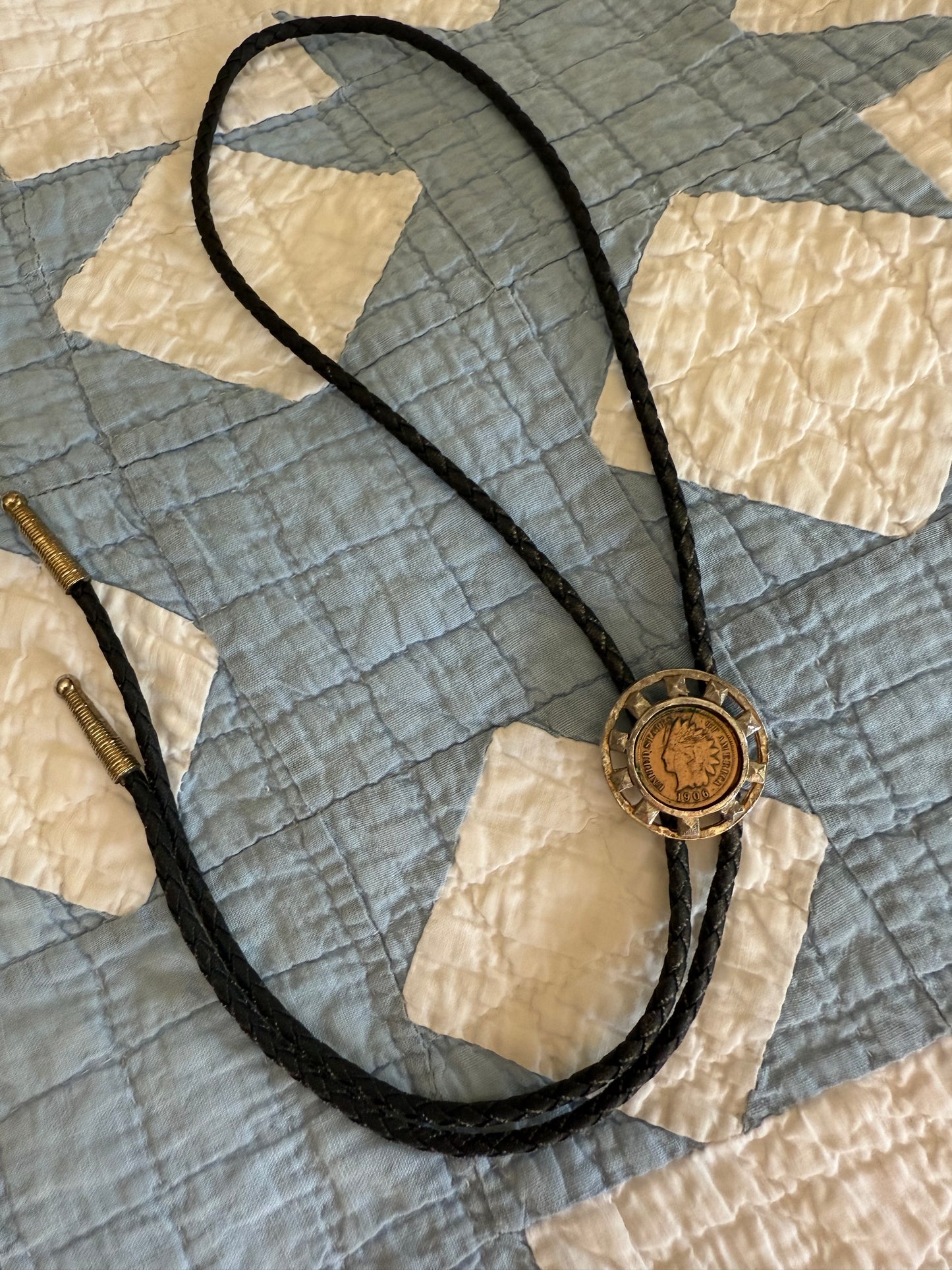 Vintage Indian Head Penny Bolo Tie
