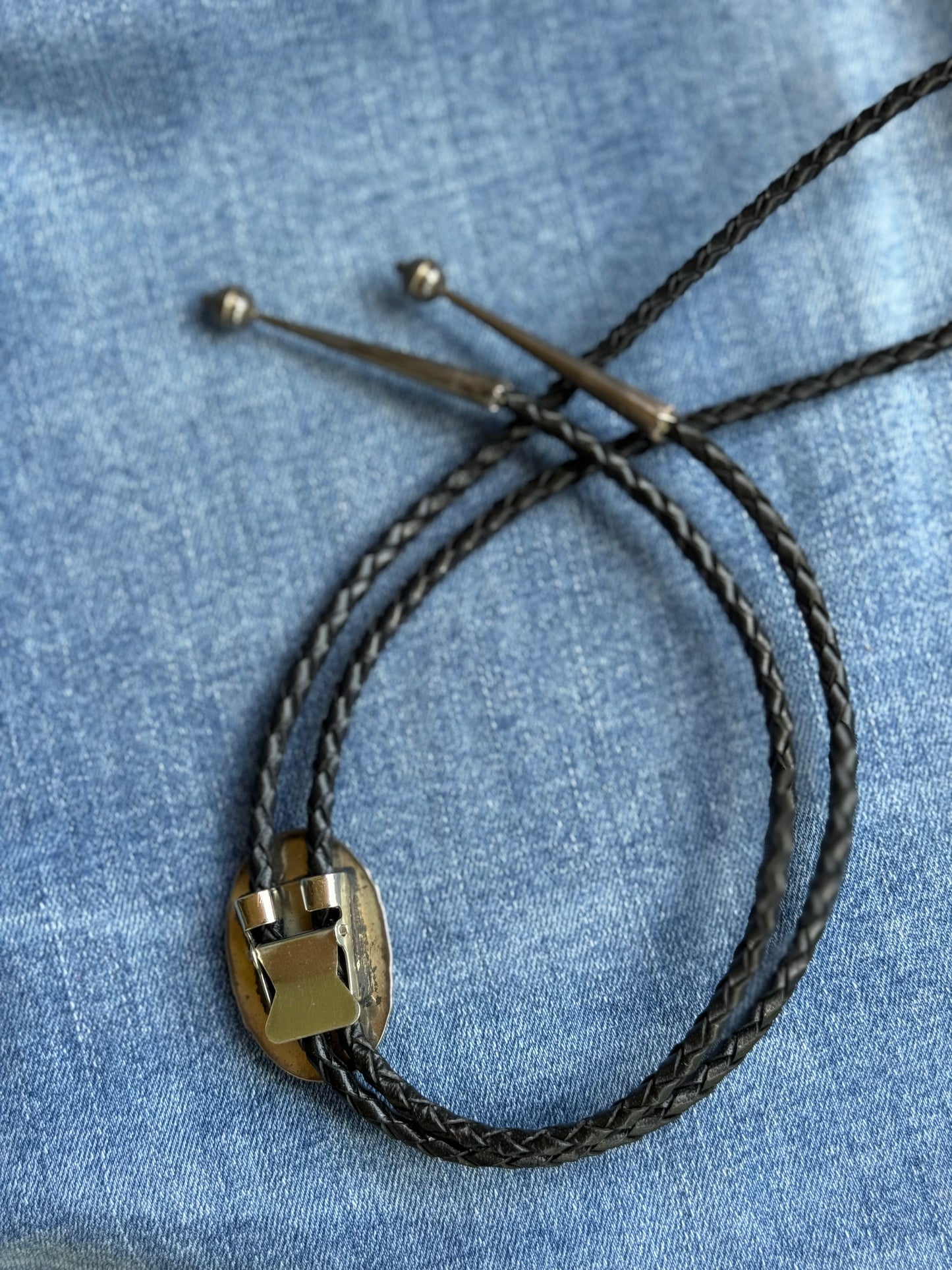 Vintage Sterling Red Jasper Bolo Tie