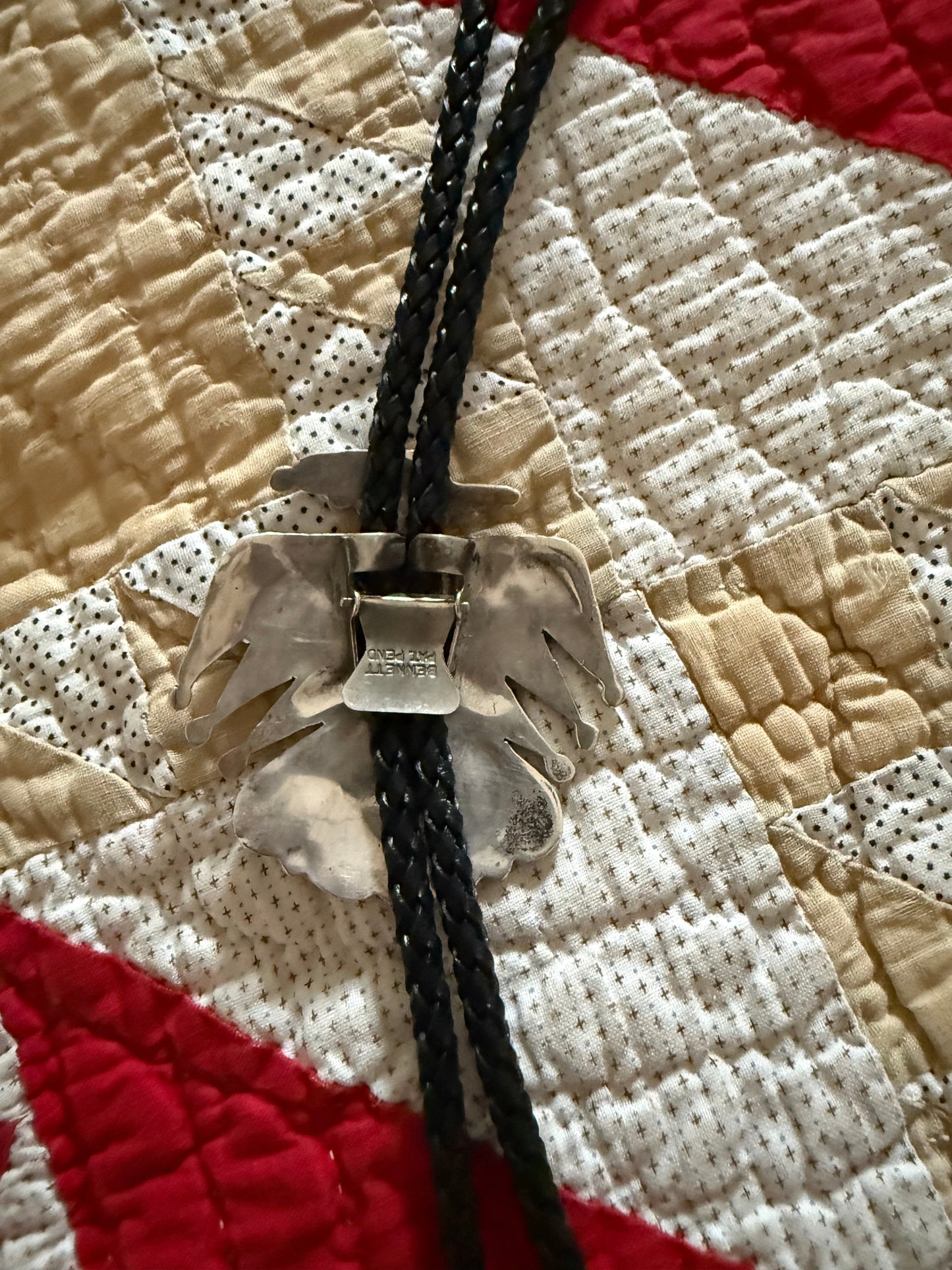 Thunderbird Turquoise and Multi Stone Bolo Tie