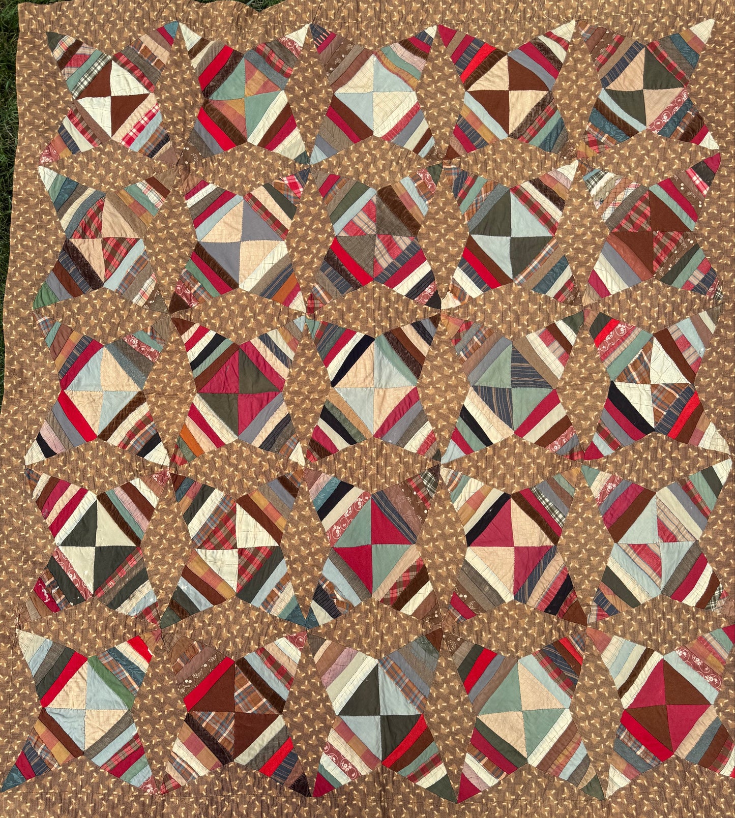 Antique Rocky Road to Kansas Quilt