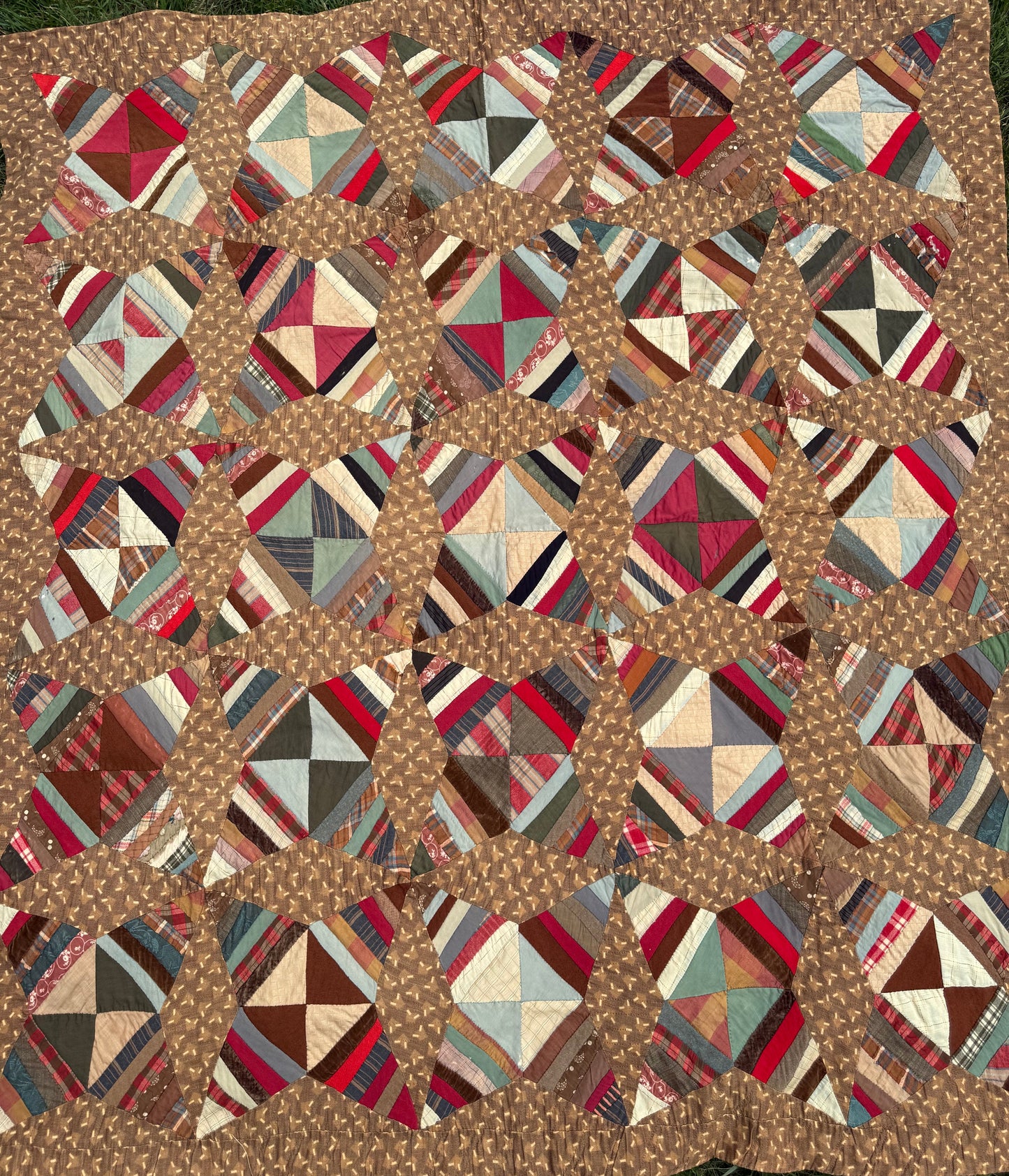 Antique Rocky Road to Kansas Quilt