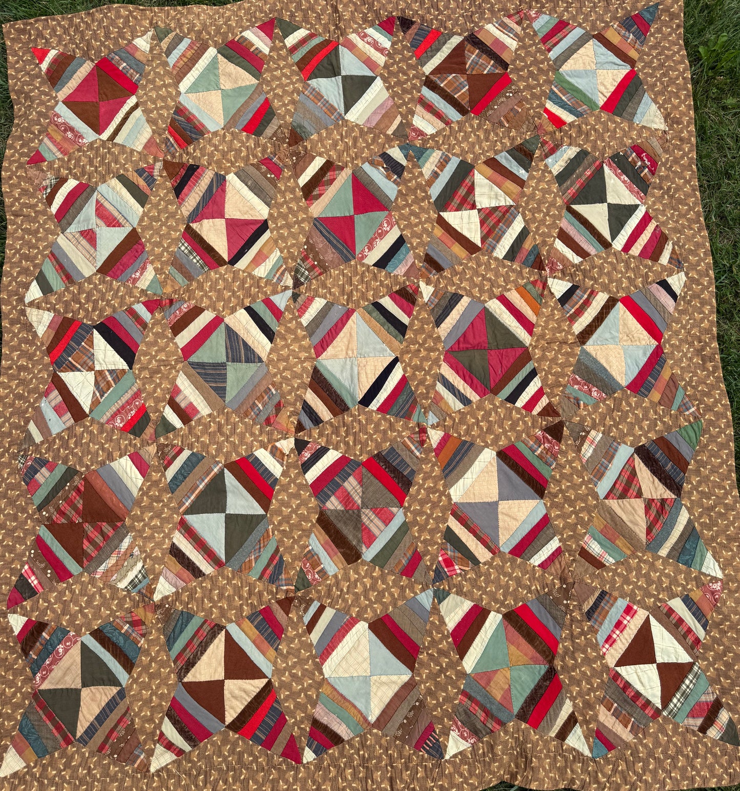 Antique Rocky Road to Kansas Quilt
