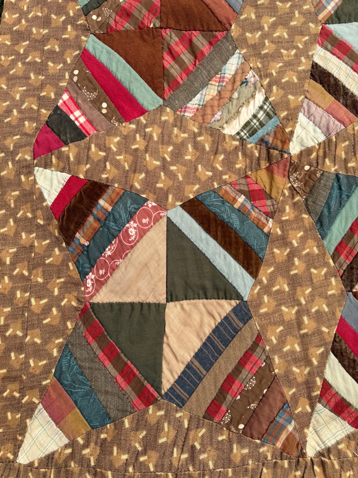 Antique Rocky Road to Kansas Quilt