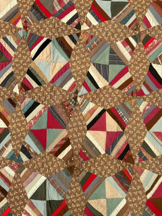 Antique Rocky Road to Kansas Quilt