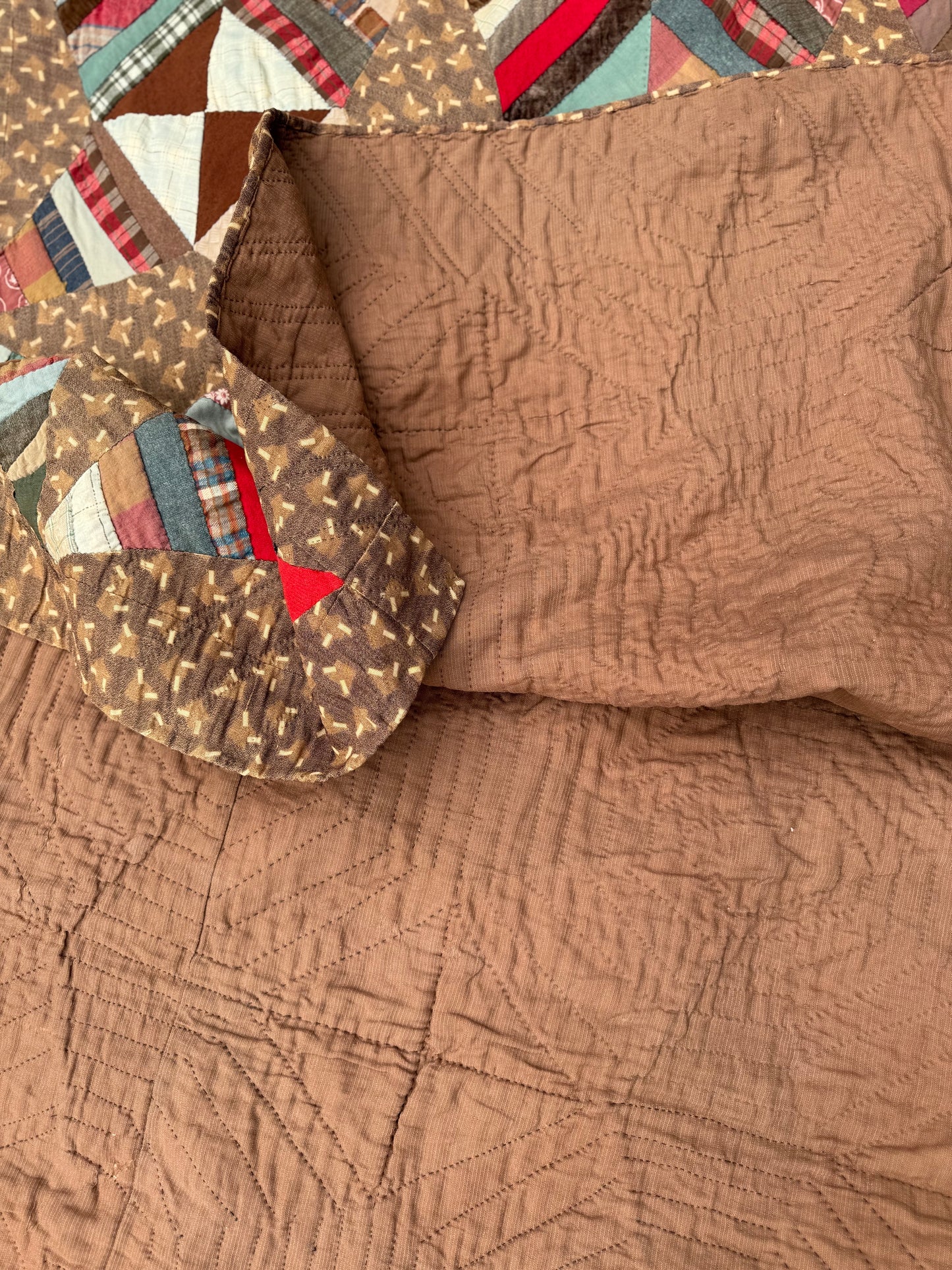 Antique Rocky Road to Kansas Quilt